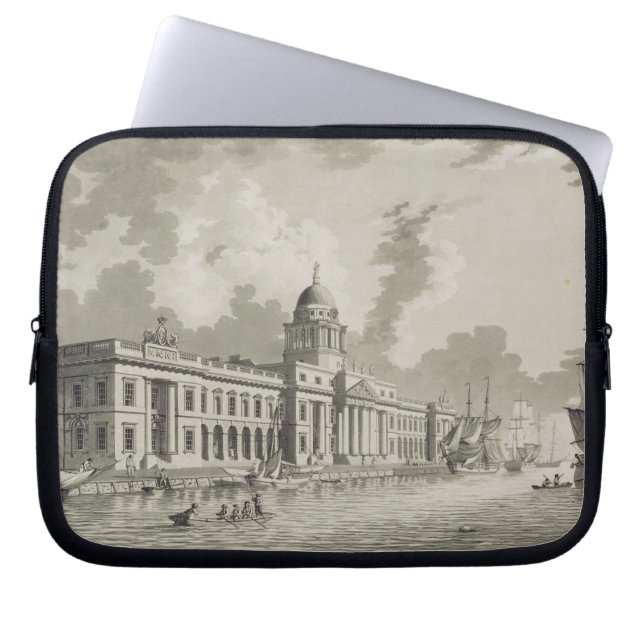 The Custom House, Dublin, 1792 (engraving) Laptop Sleeve (Front)