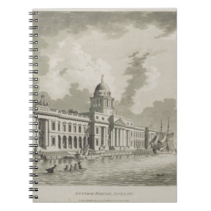 The Custom House, Dublin, 1792 (engraving) Notebook
