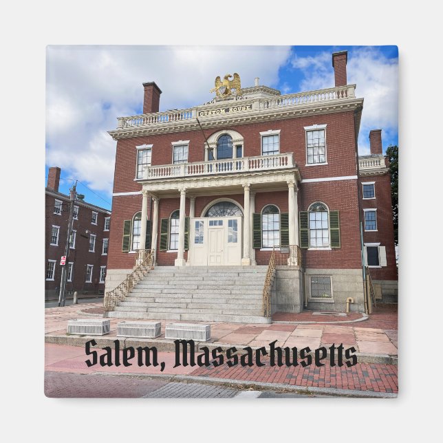 The Custom House in Salem Massachusetts Magnet (Front)