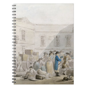The Customs House at Boulogne (w/c with pen and gr Notebook