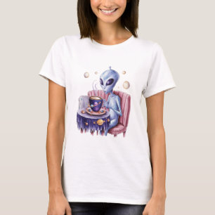 The cute alien for coffee lovers T-Shirt