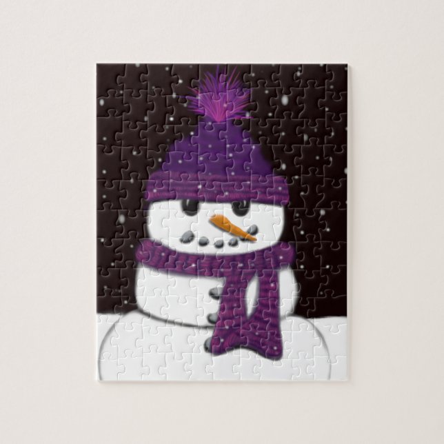The Cute Armless Snowman Jigsaw Puzzle (Vertical)