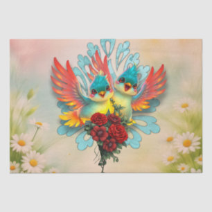 The cute birds of good humour tissue paper