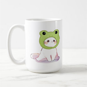 The cute frog cat coffee mug
