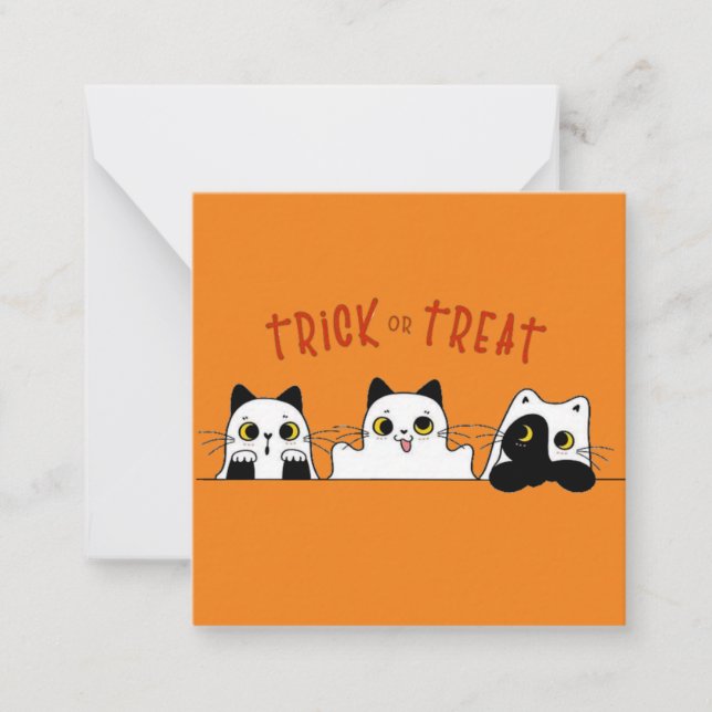 the cute halloween kittens  card (Front)