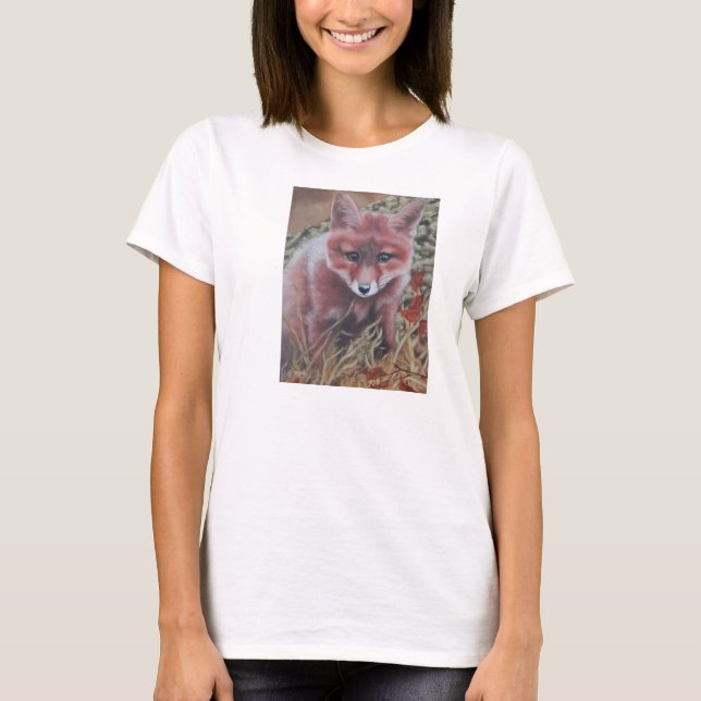 The Cute Red Fox Kit T-Shirt (Front)