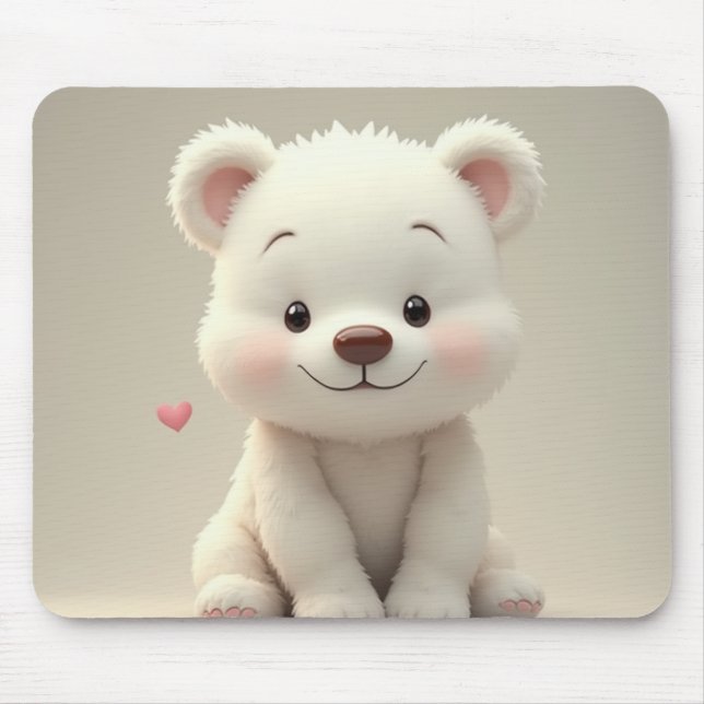 The Cutest Bear Mouse Pad (Front)