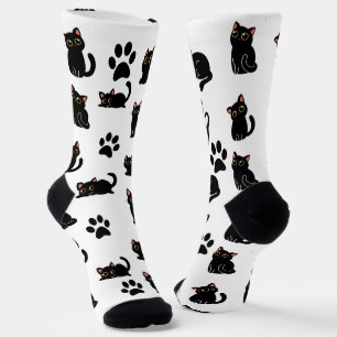 The Cutest Black Cat Socks Gift for Cat Lovers