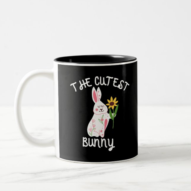 The Cutest Bunny Two-Tone Coffee Mug (Left)