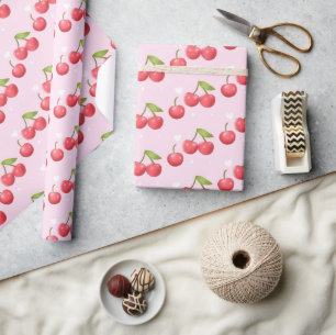 The Cutest Cherry Birthday Wrapping Paper