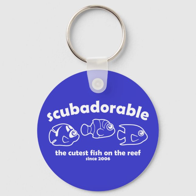 The Cutest Fish on the Reef Key Ring (Front)