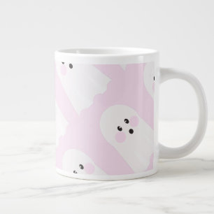 The cutest ghost pattern  large coffee mug
