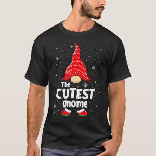 The Cutest Gnome Matching Family Group Christmas P T-Shirt