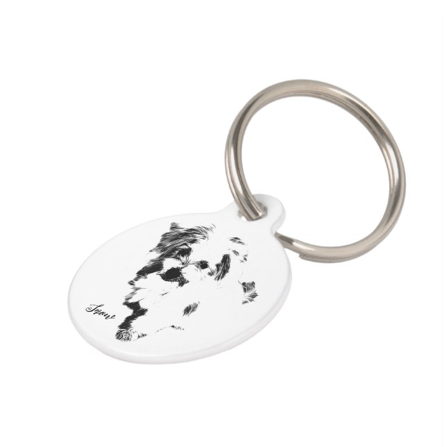 The Cutest Maltese Dog Ever Pet Tag (Side)