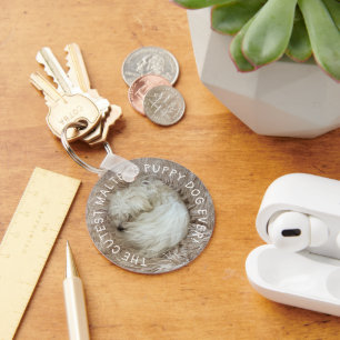 The Cutest Maltese Puppy Dog Ever Key Ring
