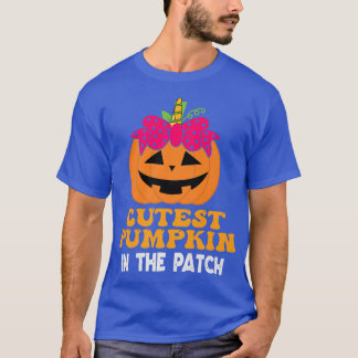 The Cutest Pumpkin In The Patch Halloween Unicorn  T-Shirt