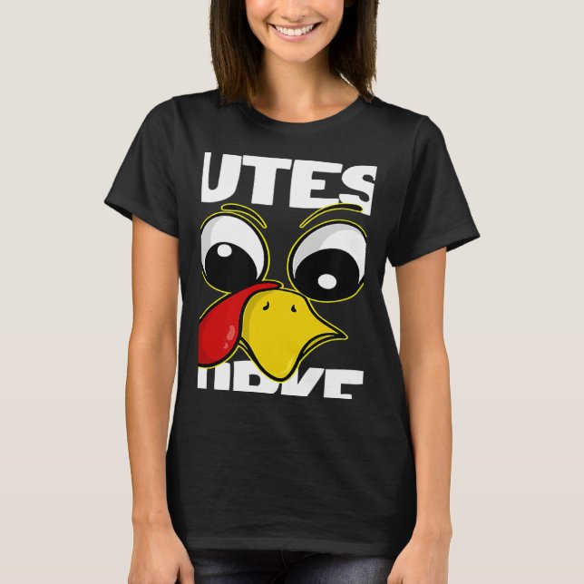 The Cutest Turkey Family Group Matching Thanksgivi T-Shirt (Front)