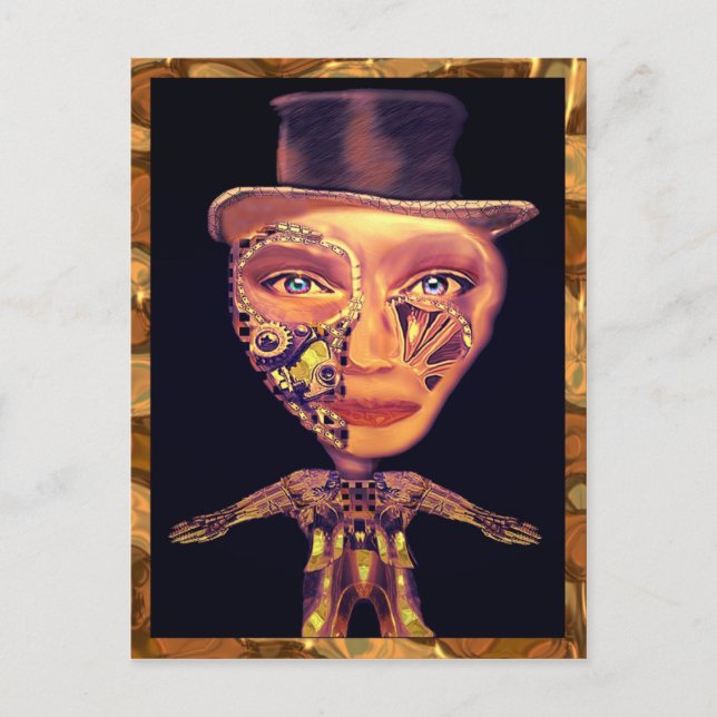 The Cyborg Tap Dancer Postcard (Front)