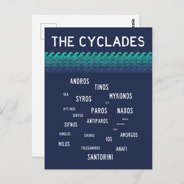 The Cyclades, Greece Postcard (Front/Back)