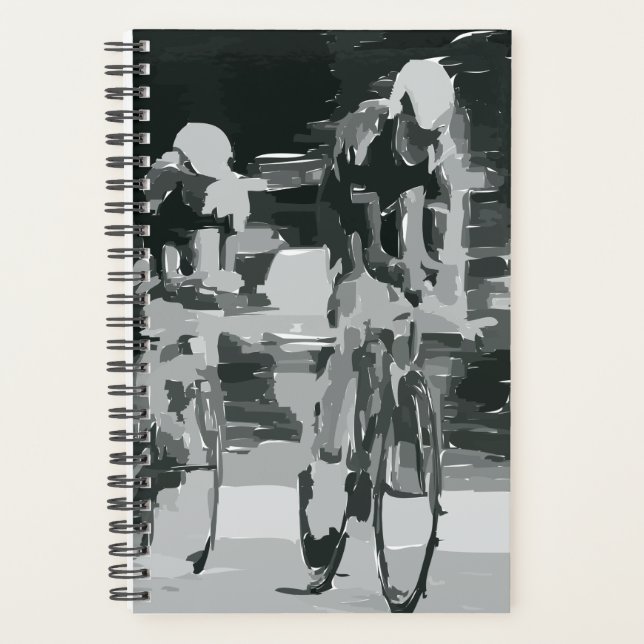 The Cyclists notebook Planner (Front)