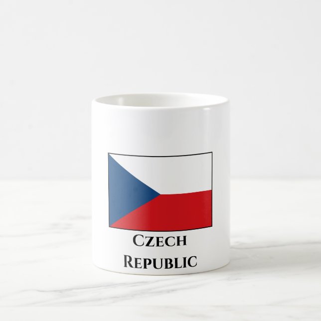 The Czech Republic Flag Coffee Mug (Center)