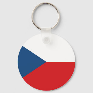 The Czech Republic Flag Key Ring