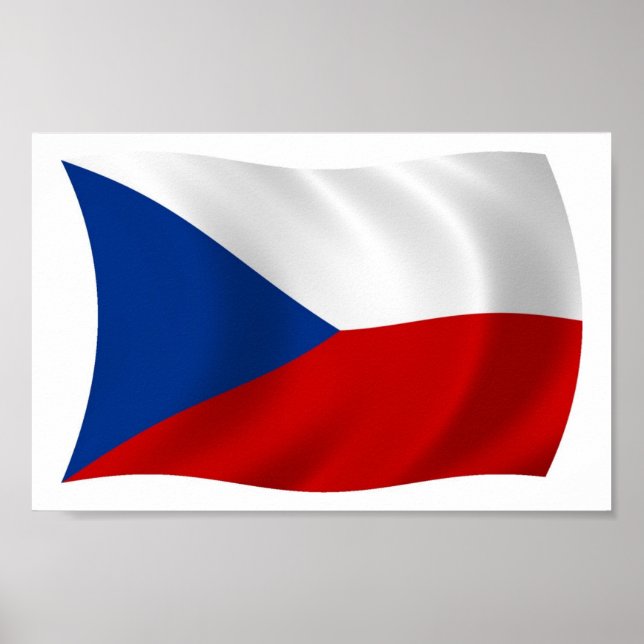 The Czech Republic Flag Poster Print (Front)