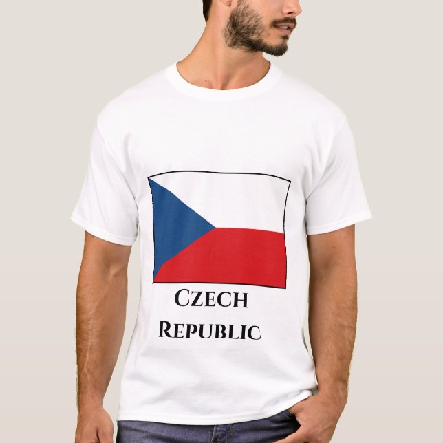 The Czech Republic Flag T-Shirt (Front)