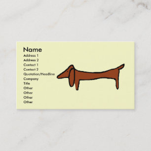 The Dachshund Business Card