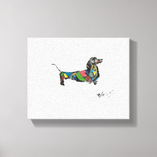 The Dachshund Canvas Print