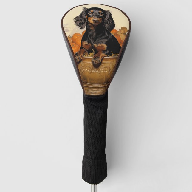 The Dachshund Dog 003 - Odessa Leyendecker Golf Head Cover (Front)
