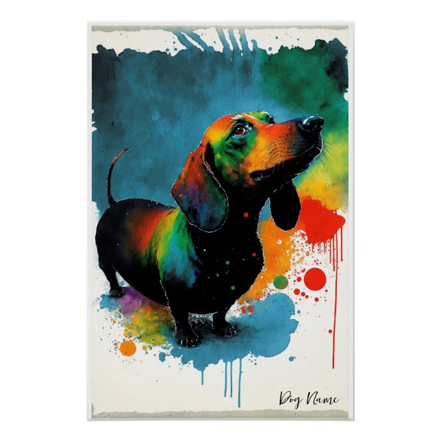 The Dachshund Dog - Composition 003 Poster (Front)