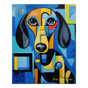 The Dachshund Dog Portrait 004 - Sable Gabriel Poster