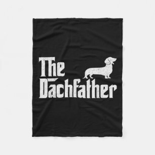 The Dachshund Funny Wiener Dog Gifts For Men Fathe Fleece Blanket