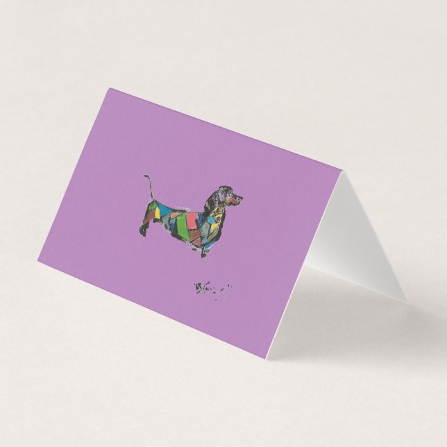 The Dachshund Magnetic Card (Front)