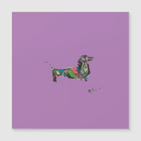 The Dachshund Magnetic Card
