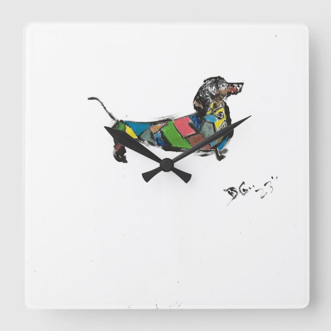 The Dachshund Wall Clock (Front)