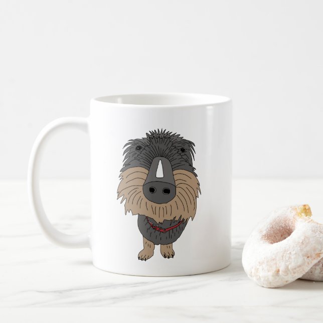 The Dachshund Wire-Haired Coffee Mug (With Donut)