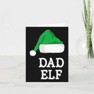 The Dad Elf Christmas Family Matching Pj Pajama Xm Card