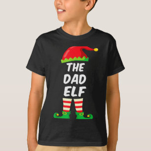 The Dad Elf Family Matching Funny Christmas Costum T-Shirt