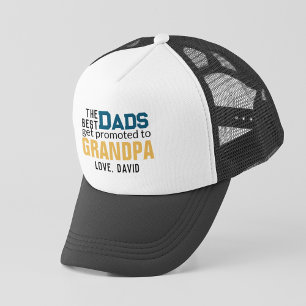 The Dads Get Promoted To Grandpa Father's Day Trucker Hat