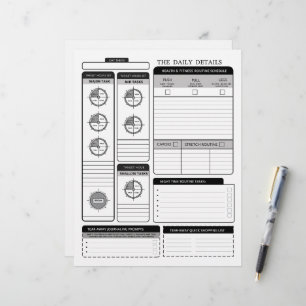 The Daily Details Suppleimental Page Day Planning Custom Letterhead