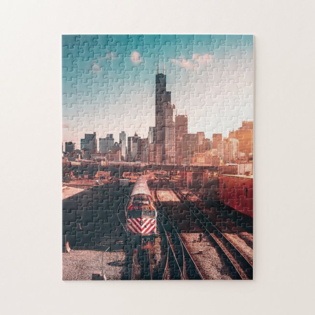 The Daily Jigsaw Puzzle/Subway Train Jigsaw Puzzle (Vertical)