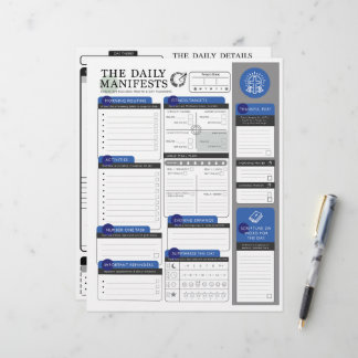 The Daily Manifest - Christian Planning & Pryer Custom Letterhead