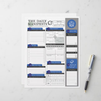 The Daily Manifests - Plans + Prayer Custom Letterhead