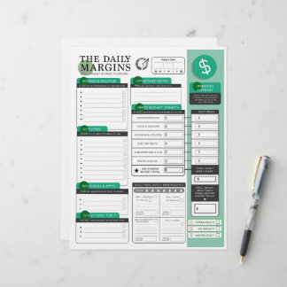 The Daily Margins - Plans + Budgeting Custom Letterhead