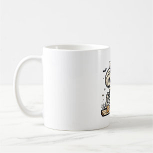 The Daily Spook Skeleton Newspaper Halloween Coffee Mug