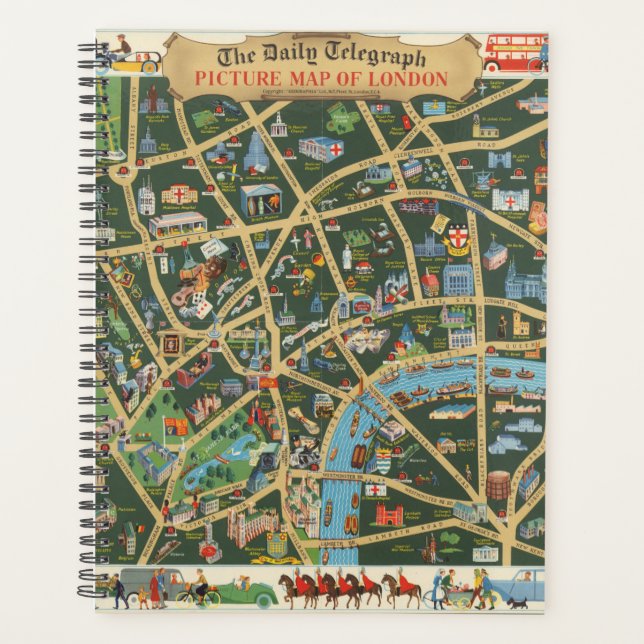The Daily Telegraph Picture Map of London Planner (Front)