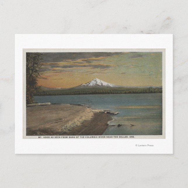 The Dalles, Oregon - Mt. Hood from Columbia Rive Postcard (Front)