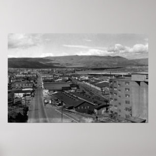 The Dalles, Oregon Town View Looking West on 2nd Poster